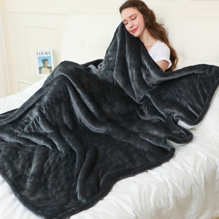 Plushridge Electric Heated Throw Blanket with 9 Heat Levels