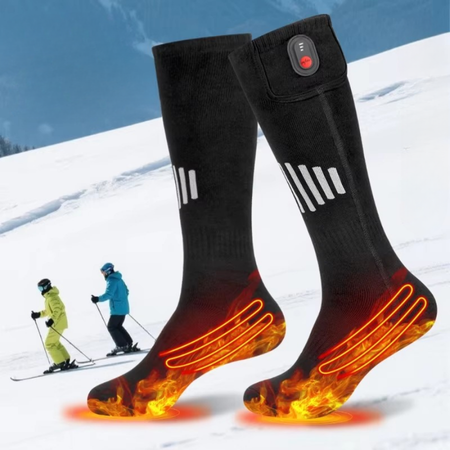 Plushridge™ USB Rechargeable Heated Socks for Toes and Soles