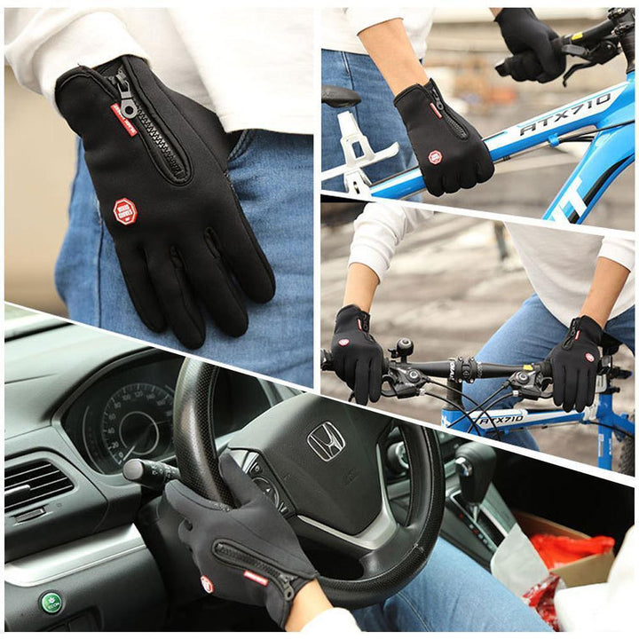 Waterproof Thermal Gloves with 3 Touchscreen Fingers