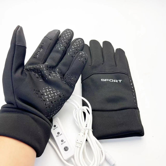 Plushridge USB Heated Gloves with Touchscreen and 3 Heat Levels