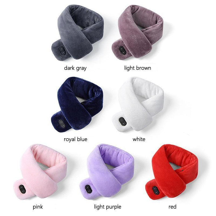 Plushridge™ Heated Scarf with Vibration Massage and 3000 mAh Battery