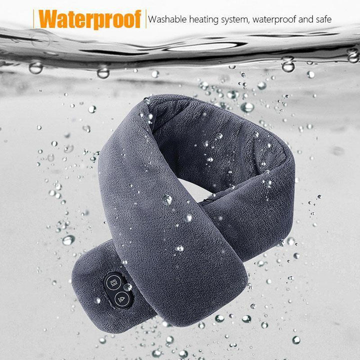 Heated Scarf with Vibration Massage and 3000 mAh Battery – Plushridge