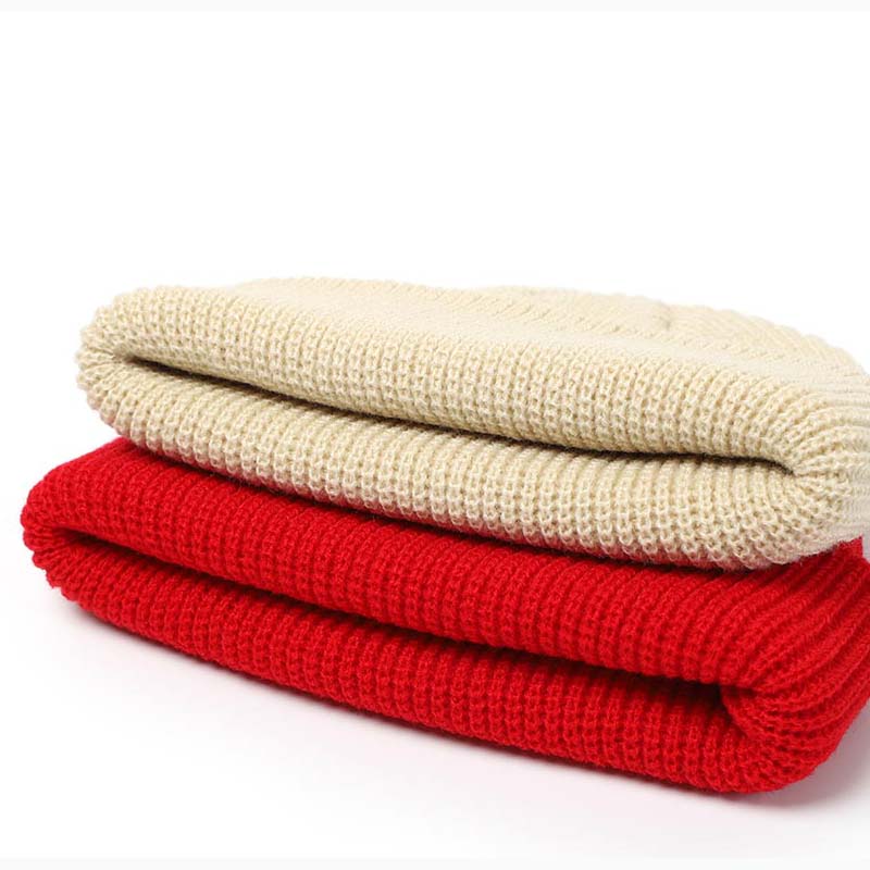 Short ribbed fisherman beanie with turn-up cuff