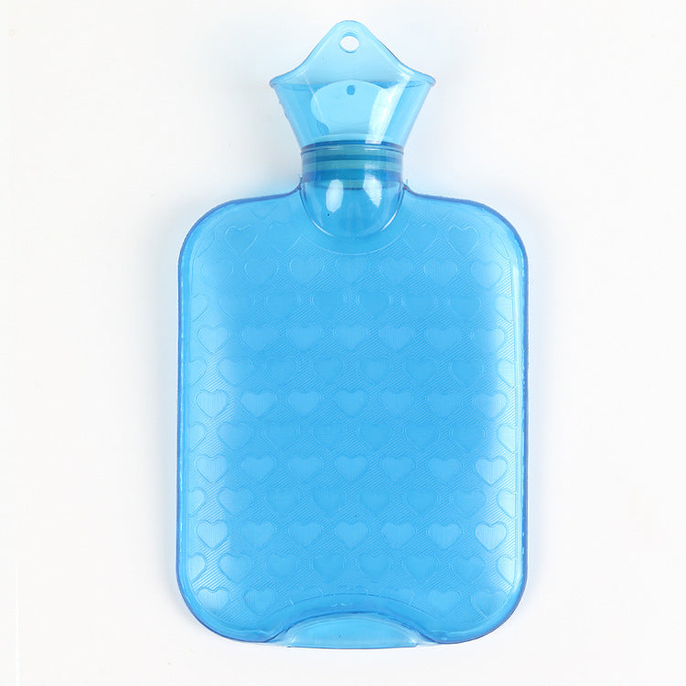 Hot Water Bottle in Transparent PVC, 1L or 2L