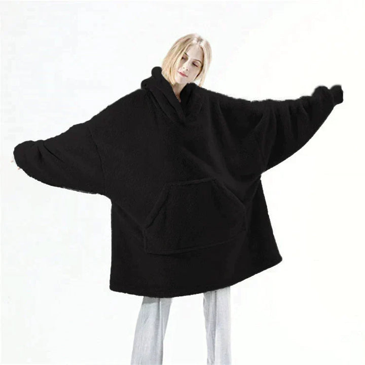 Hooded Blanket Sweatshirt – Relaxed-Fit Warmth for Cold Days