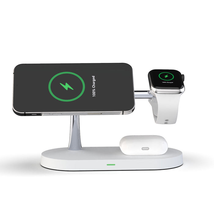 Plushridge 5-in-1 Magnetic Wireless Charging Stand with Night Light