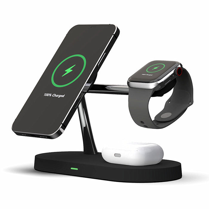 Plushridge 5-in-1 Magnetic Wireless Charging Stand with Night Light