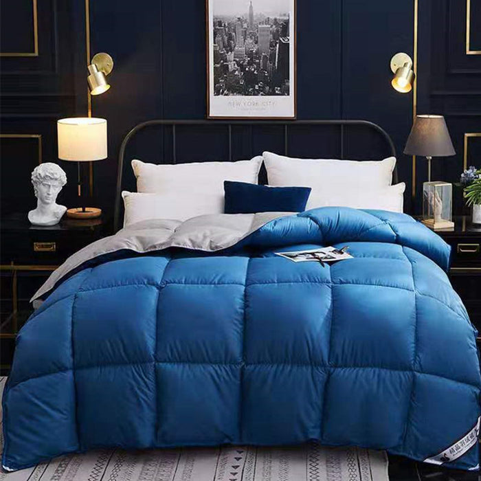Plushridge Box-Quilted Winter Comforter with Two-Tone Finish