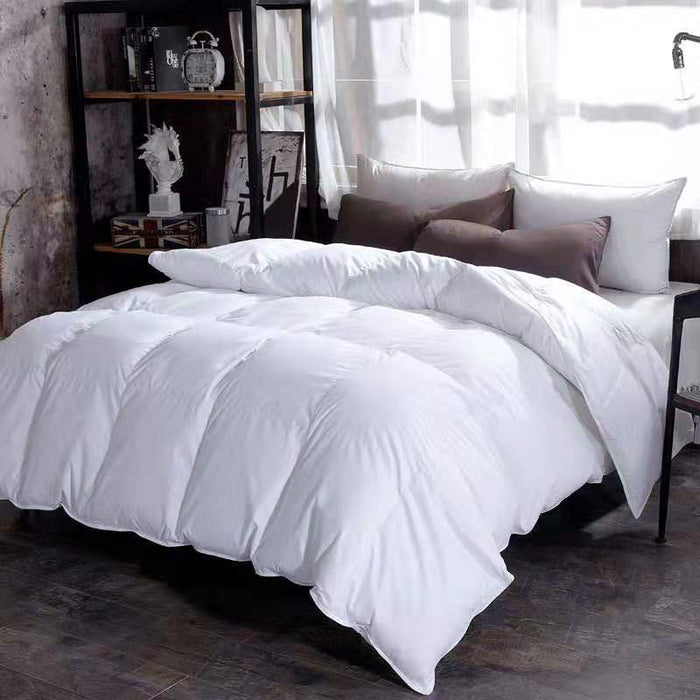 Plushridge Box-Quilted Winter Comforter with Two-Tone Finish