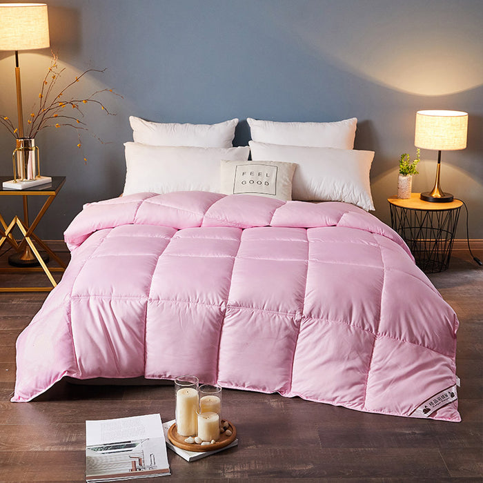 Plushridge Box-Quilted Winter Comforter with Two-Tone Finish