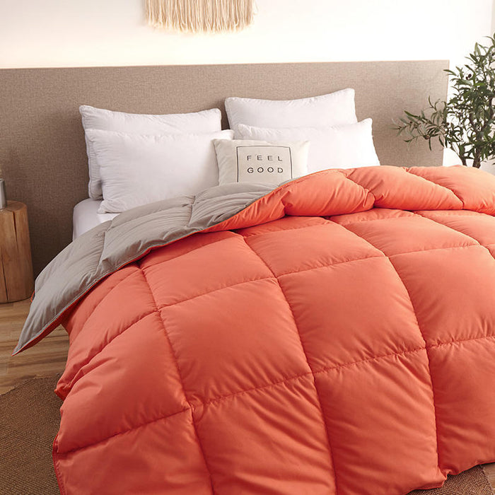Plushridge Box-Quilted Winter Comforter with Two-Tone Finish