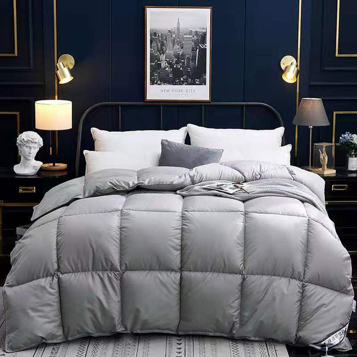 Plushridge Box-Quilted Winter Comforter with Two-Tone Finish