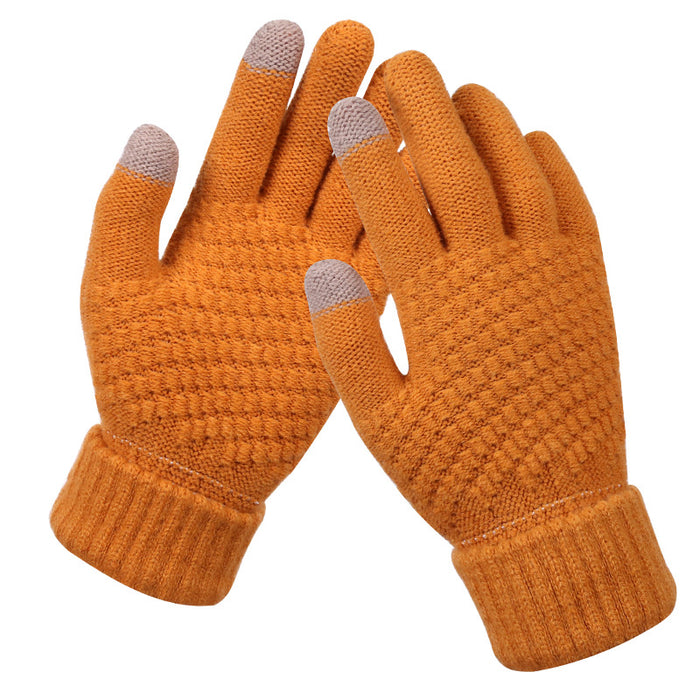 Plushridge Textured Knit Touchscreen Gloves for Everyone