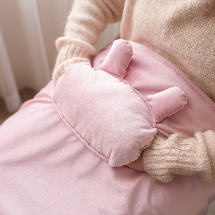 Plushridge USB heated lap blanket with cozy hand pocket