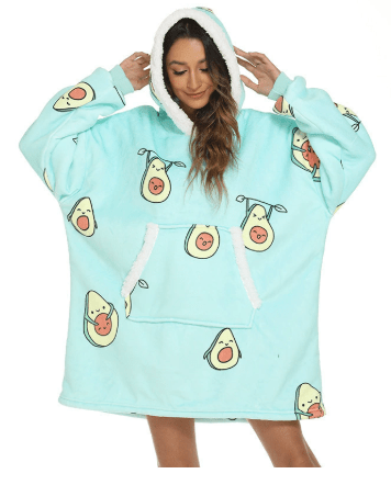 Plushridge™ Oversized Fleece Hoodie Blanket with Extra-Large Hood