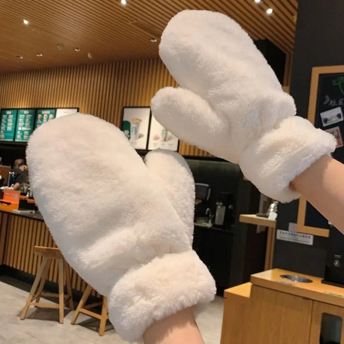 Plushridge™ Fluffy Plush Mittens with Thick Lining for Cold Days