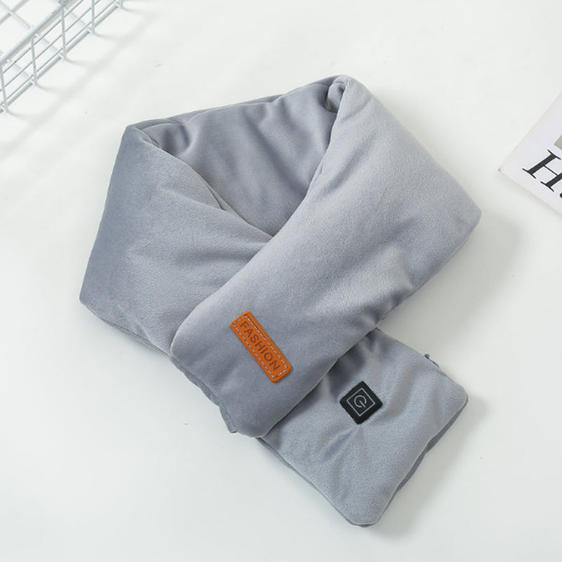Plushridge™ USB Heated Velvet Scarf with 3 Heat Levels up to 52°C
