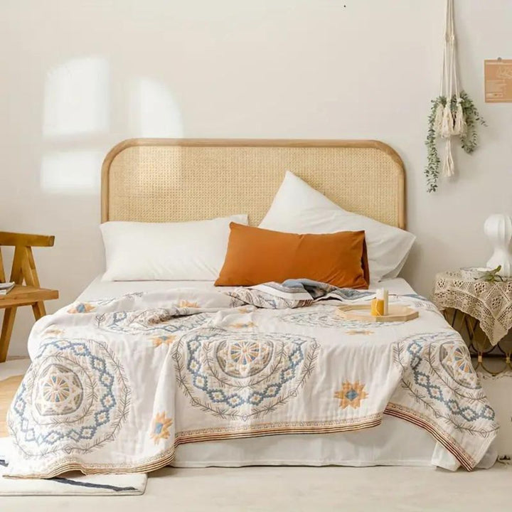 Cotton Mandala Throw Blanket for Home Decor