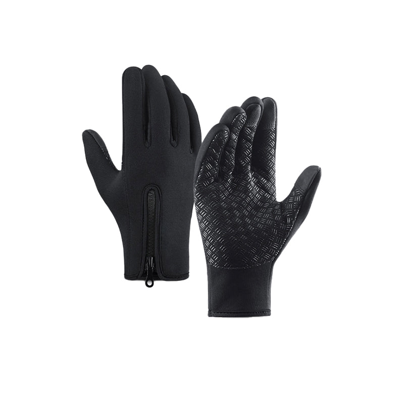 Warm Thermal Gloves with 3 Touchscreen Fingers and Zip Fit