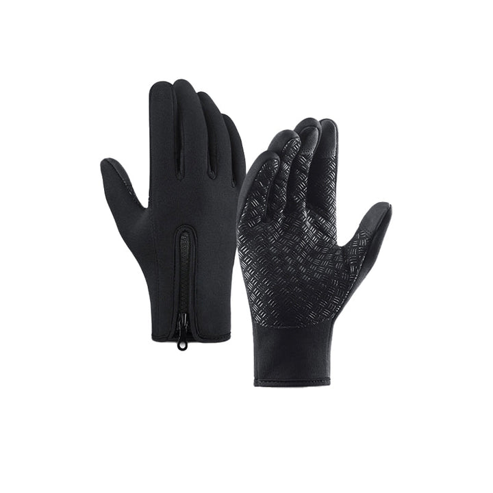 Warm Thermal Gloves with 3 Touchscreen Fingers and Zip Fit