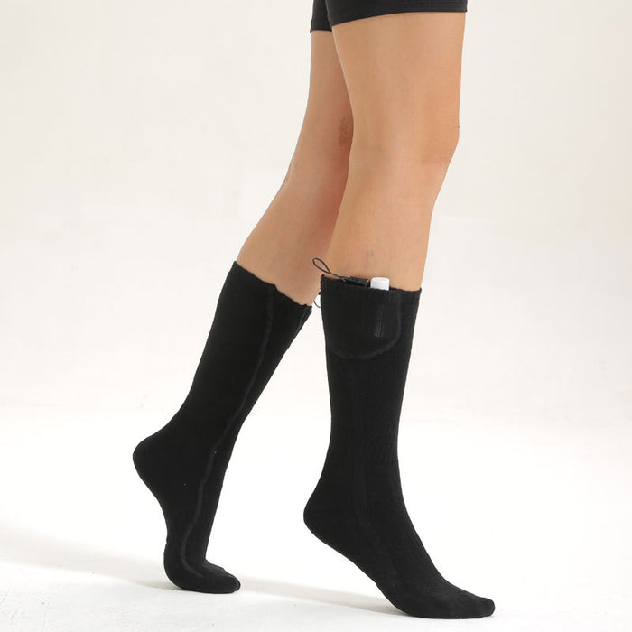 Plushridge USB Heated Socks in Thick Washable Cotton