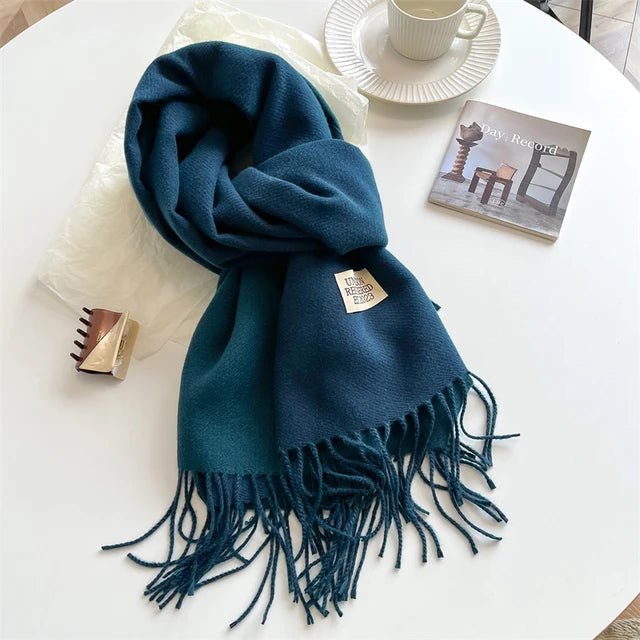 Plushridge™ 100% Wool Winter Scarf – Super Soft and Warm for Men and Women