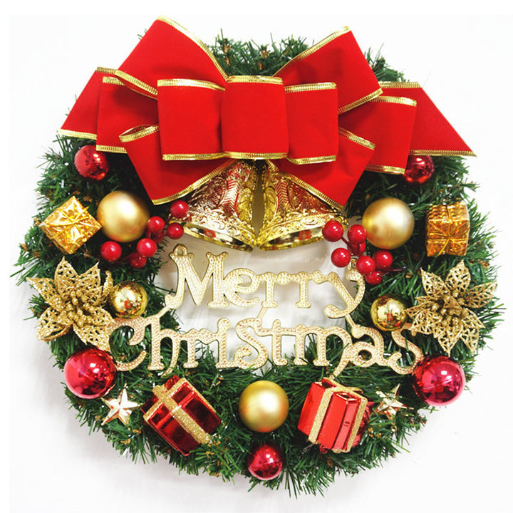 Natural Pine Christmas Wreath With Pine Cones and Frosted Clover