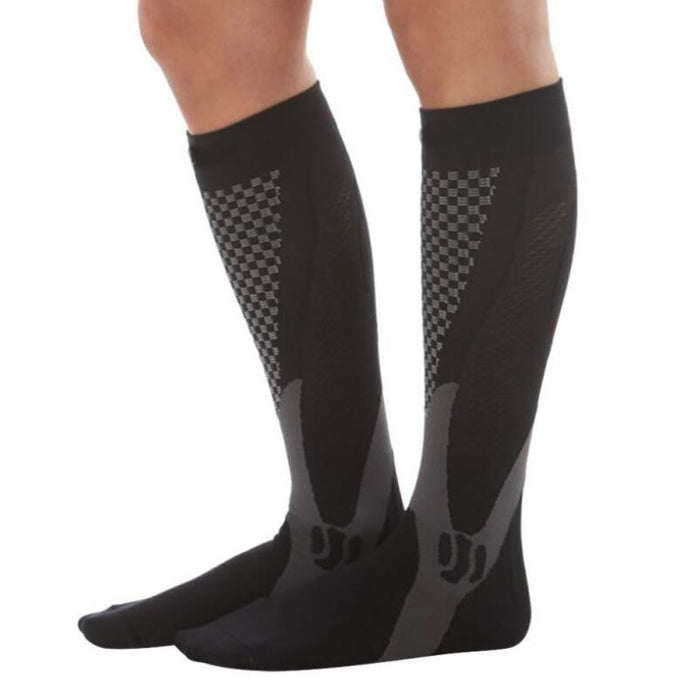 Plushridge Graduated Compression Knee Socks for Running and Travel