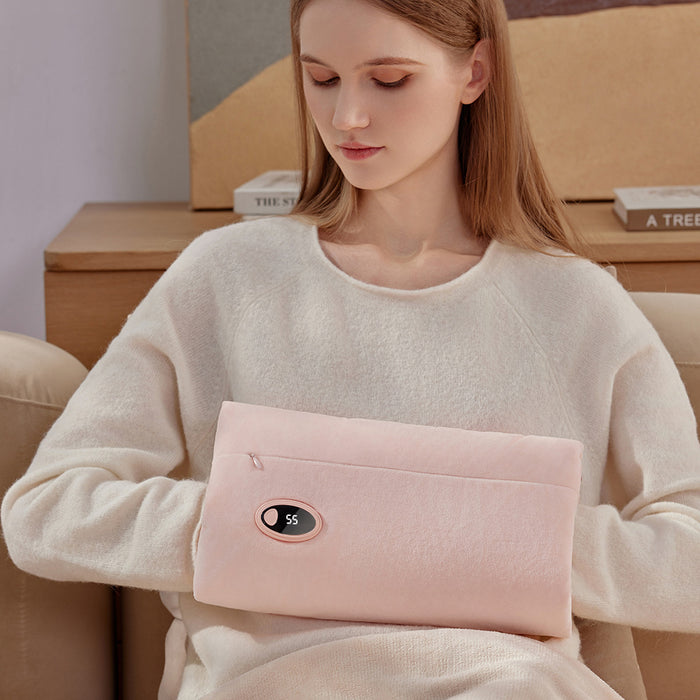 Plushridge USB Heated Hand Warmer Pouch That Opens Into a Lap Blanket