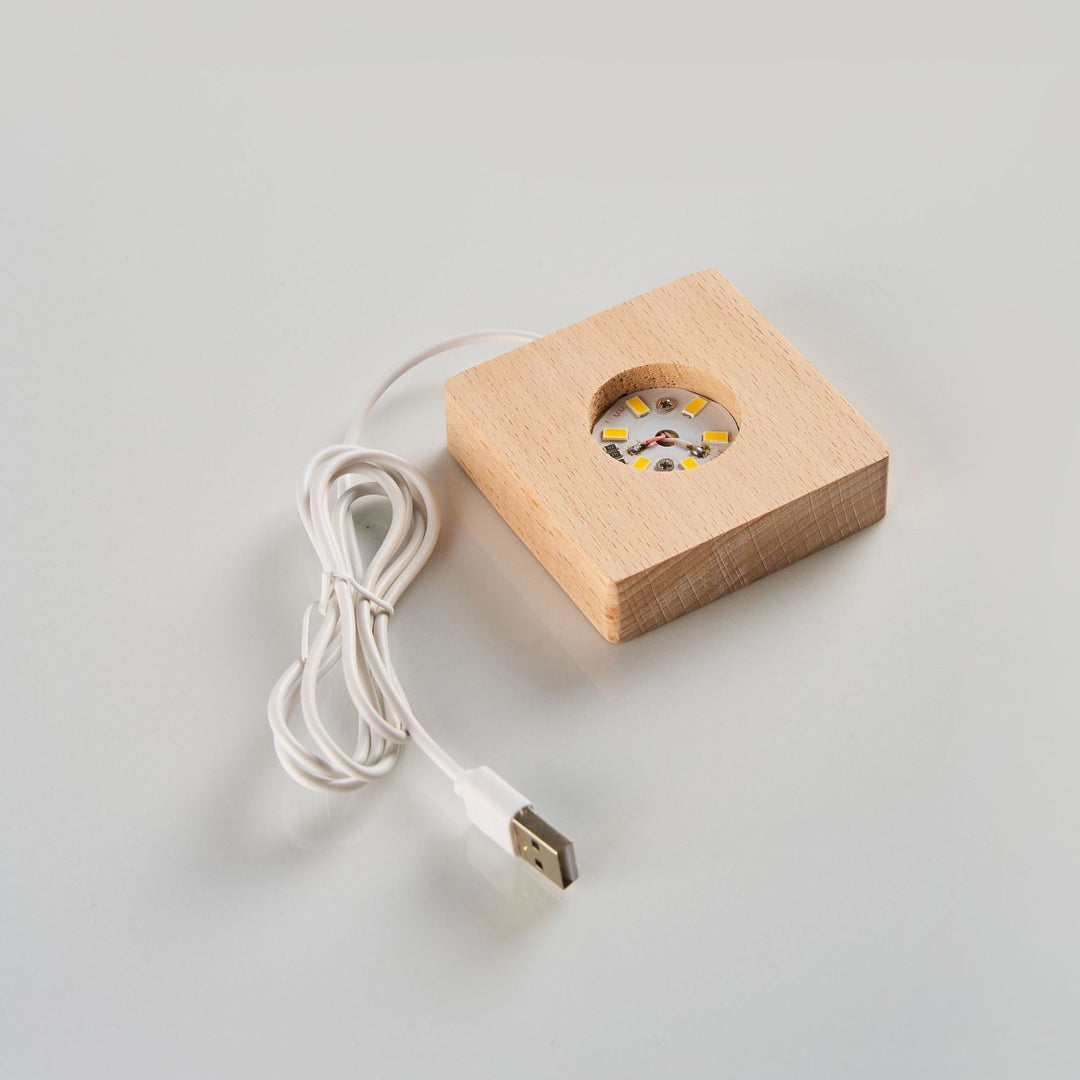 3D Crystal Ball Night Light, Solar System Inner Carving