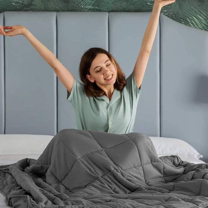 Plushridge™ Weighted Blanket with Breathable Zippered Cover