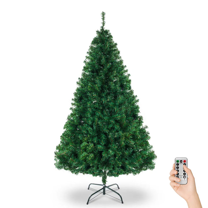 Lit 7 ft artificial Christmas tree