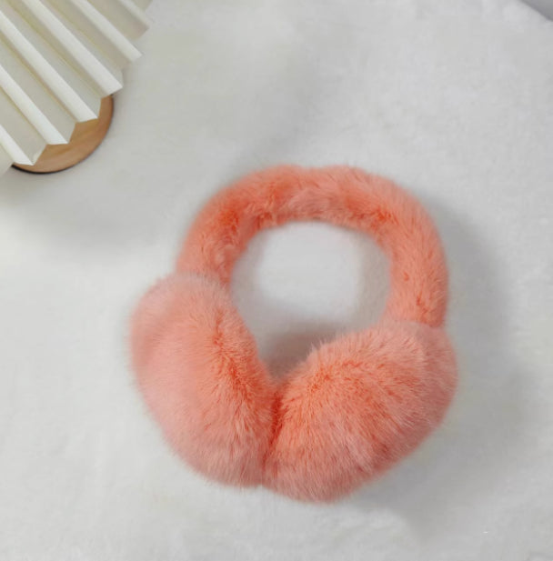 Plushridge Fluffy Faux Fur Earmuffs with Big Foldable Pads