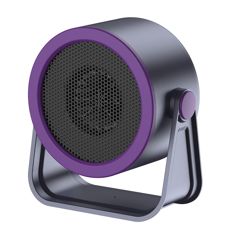Round mini space heater on tilting stand