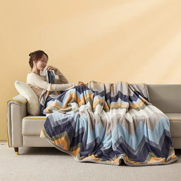Plushridge™ Thick Flannel Blanket, Plush and Warm Yet Light Enough to Use