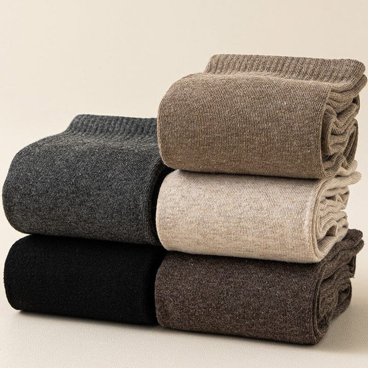 Thick Cotton Knee-High Socks for Warm, Breathable Comfort