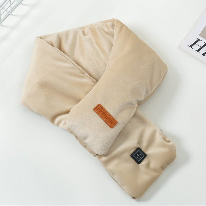 Plushridge™ USB Heated Velvet Scarf with 3 Heat Levels up to 52°C