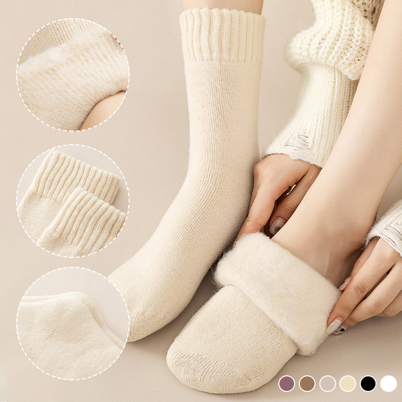 3-Pair Unisex Thermal Socks with Soft Fleece Lining