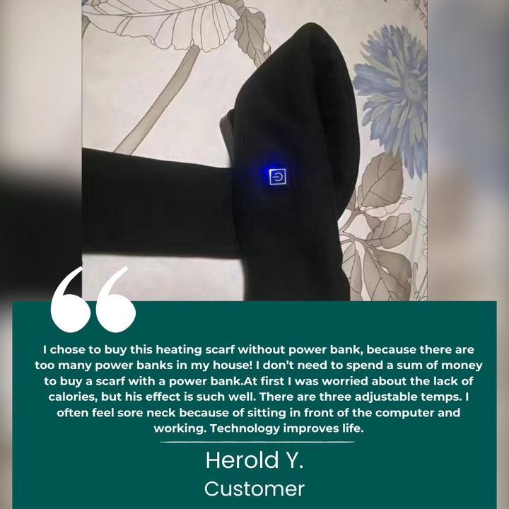 Plushridge™ USB Heated Neck Wrap Scarf with Even, Soothing Warmth