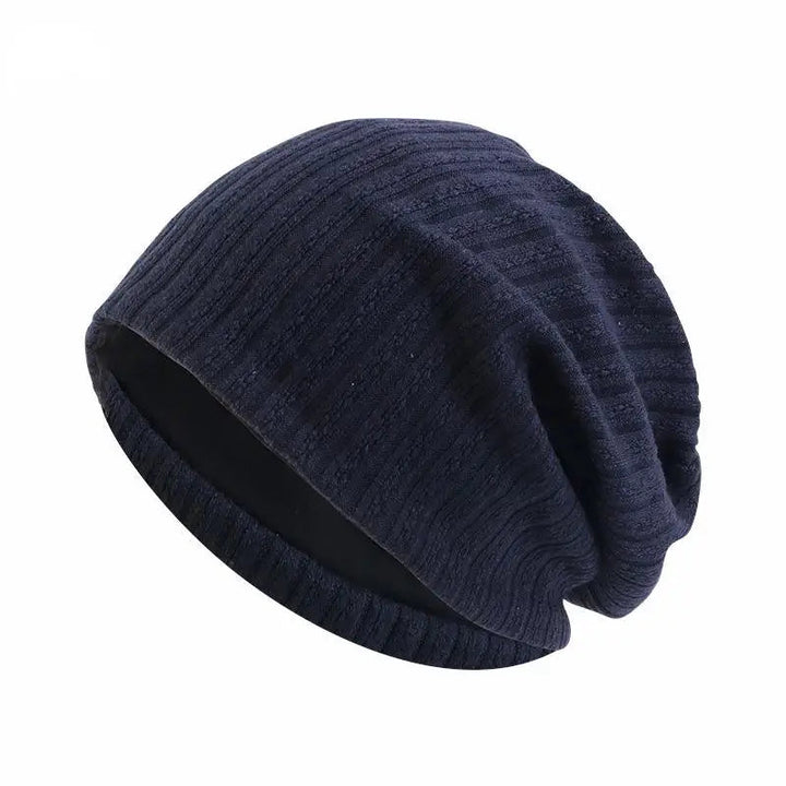Wheat Pattern Cotton Beanie with Soft Double Layer