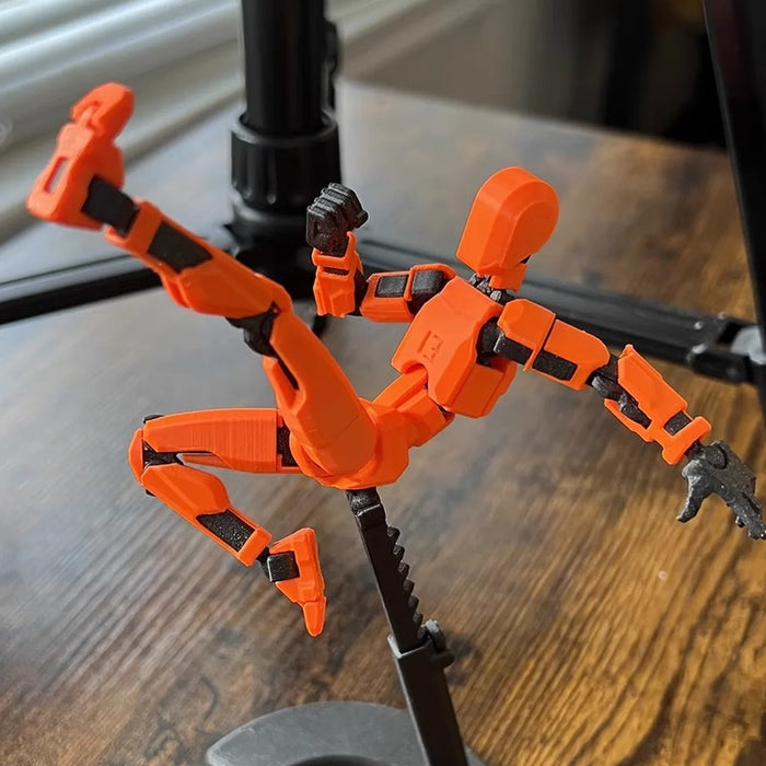 Plushridge Poseable 3D Printed Robot Figure with Many Joints