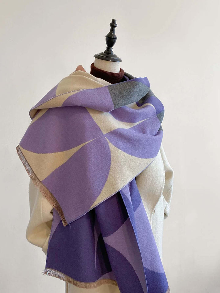 Women’s Reversible Winter Scarf – Soft &amp; Warm Wrap
