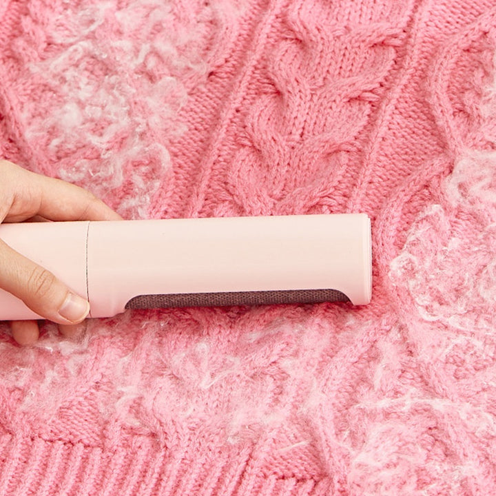 Pet hair remover roller on a sofa