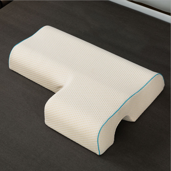 Plushridge Arched Couples Memory Foam Pillow with Arm Tunnel