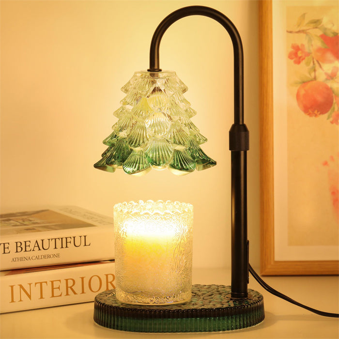 Plushridge Green Candle Warmer Lamp with Dimmer and Auto-Off Timer