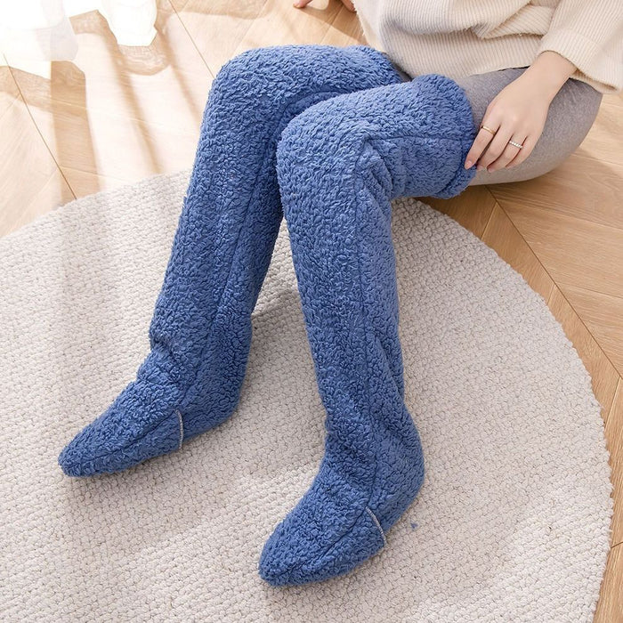 Plushridge Fuzzy Over-the-Knee Socks, Thick Plush Inside and Out