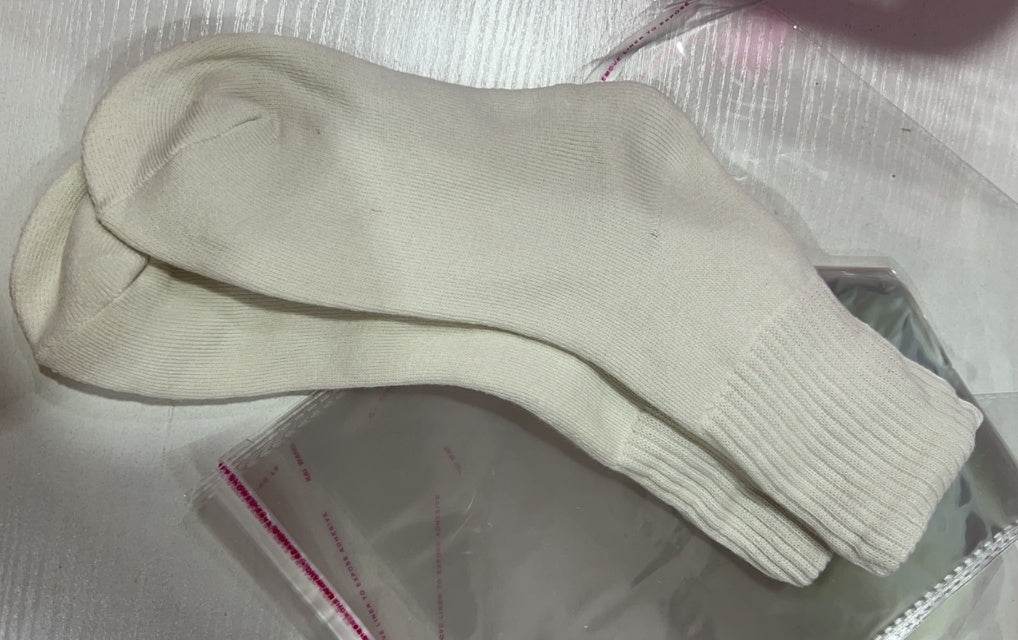 Thick terry plush mid-calf winter socks
