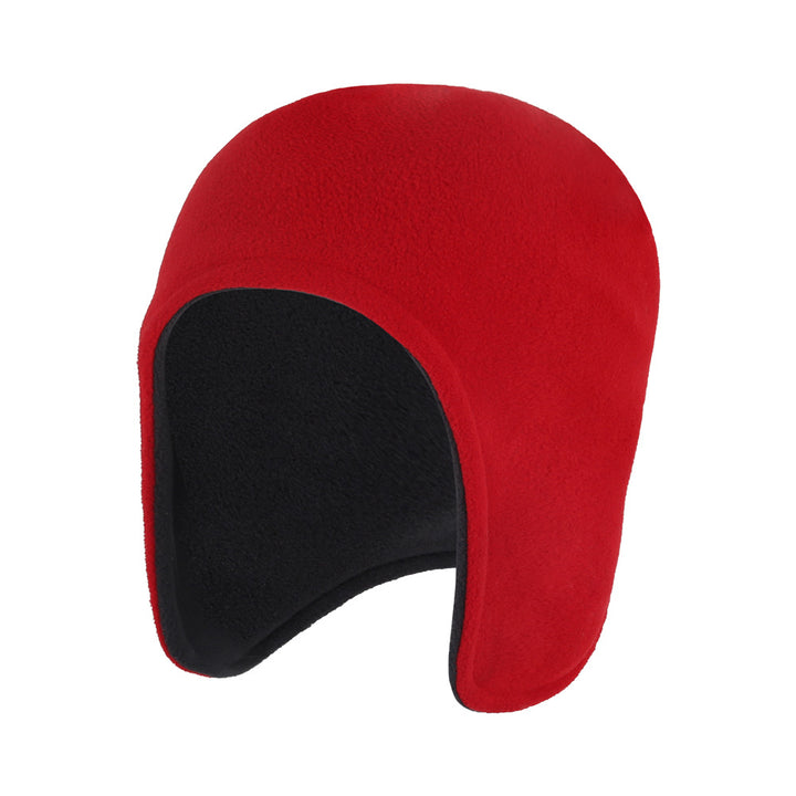 Polar fleece cap with ear flaps