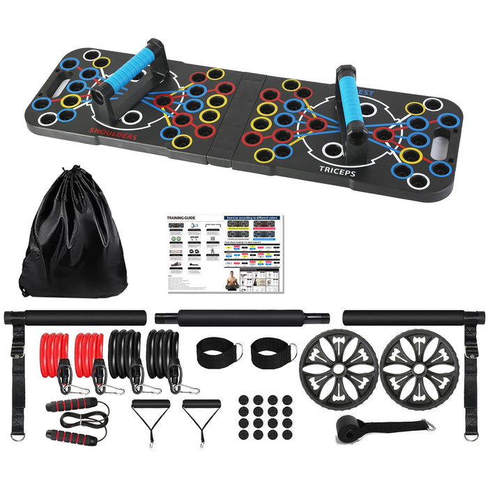 Plushridge Foldable Push-Up Board Home Gym Set with Accessories