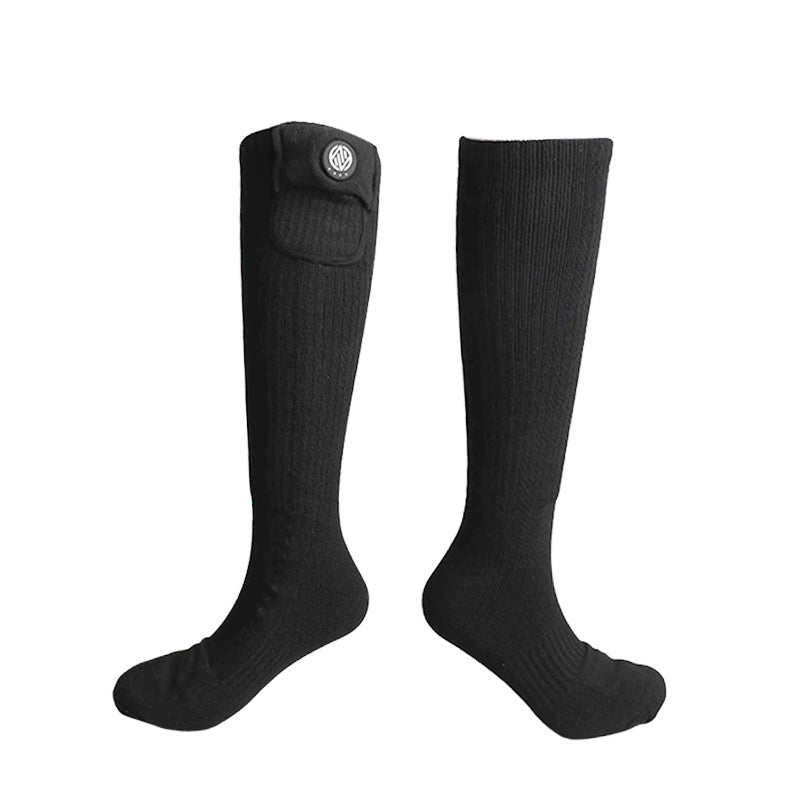 Plushridge™ Washable Rechargeable Heated Ski Socks in Soft Cotton